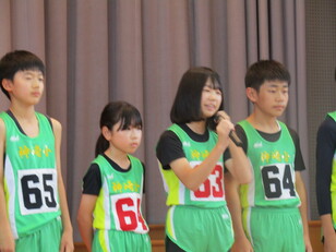 陸上部壮行会4