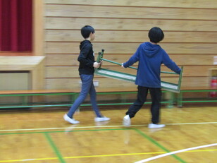 ６年生を送る会準備2