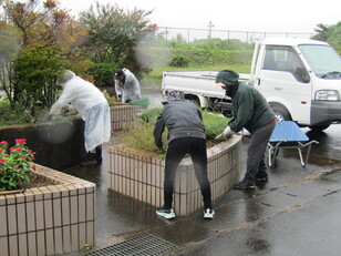 除草作業・自由参観2