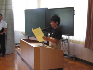 １学期終業式７