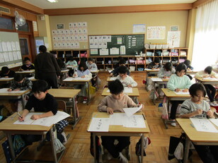 校内書き初め会3