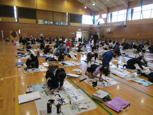 校内書き初め会7