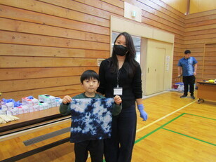 親子藍染め体験９