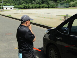 ドライブスルー型引き渡し訓練1