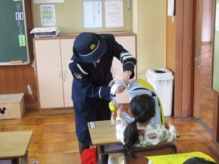 ランドセルカバー贈呈式4