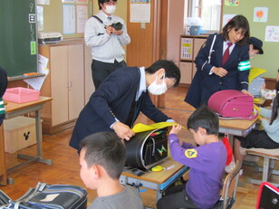 ランドセルカバー贈呈式5