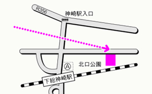 駐車場案内図のイラストマップ